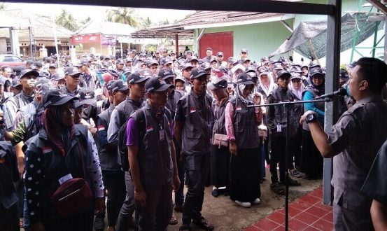 Ratusan Petugas Pengawas TPS Di Pamarican Ciamis Dilepas Panwascam