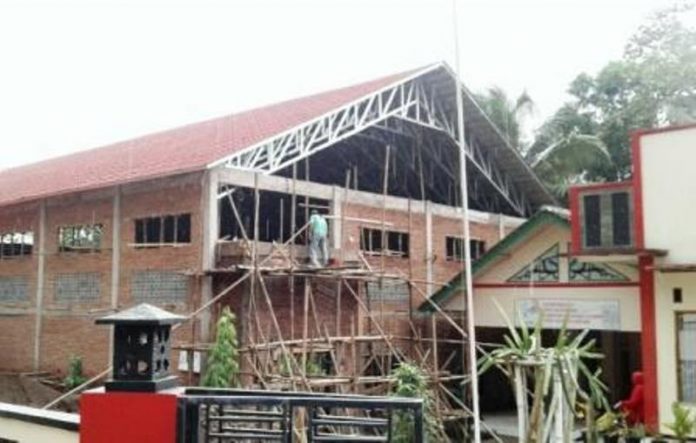 Pembangunan GOR Desa Jayaraksa Cimaragas Dilanjutkan Tahun Ini