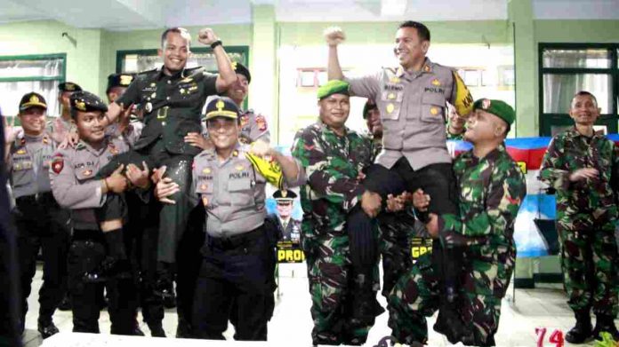 HUT TNI ke-74, Polres Ciamis Beri Kejutan ke Makodim 0613