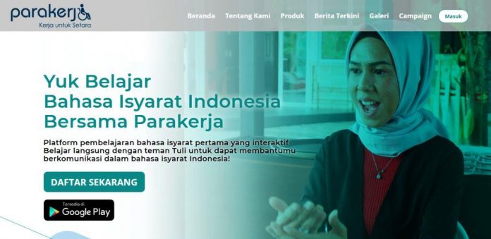 Aplikasi Parakerja untuk Penyandang Disabilitas