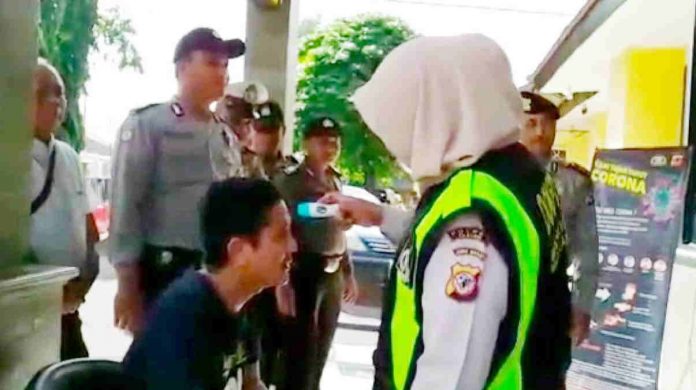 Langkah Polsek Pangandaran Dalam Mencegah Penyebaran Covid-19