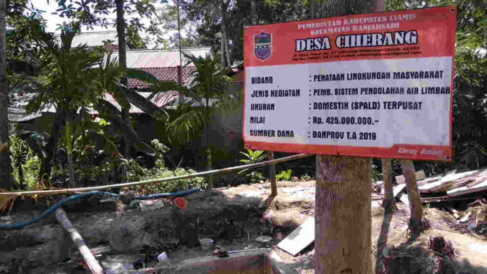 Dibangun Diatas Tanah Wakaf Keluarga, SPALD di Desa Ciherang Ciamis Disoal Ahli Waris