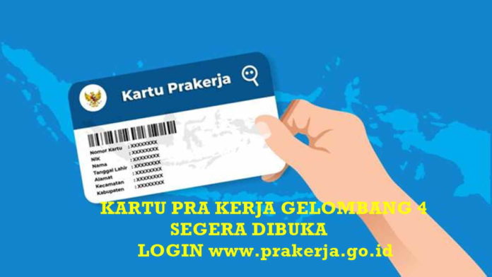 Login di www.prakerja.go.id untuk Daftar Kartu Pra Kerja Gelombang 4