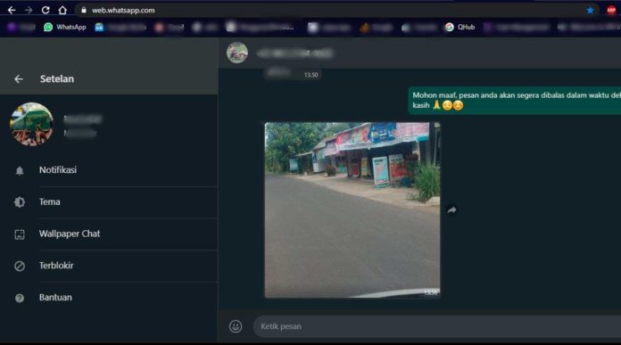 Dark Mode WhatsApp