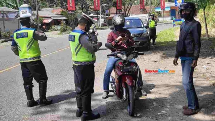 Pengendara Tak Bermasker