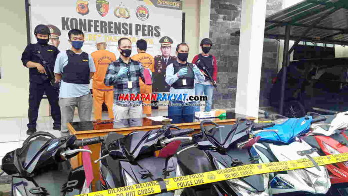 Tiga Pencuri Sepeda Motor Berhasil Dibekuk Polres Tasikmalaya