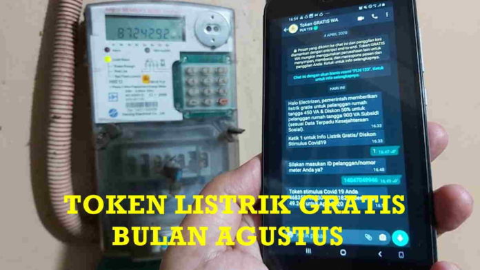 Token Listrik Gratis Agustus, Begini Cara Mendapatkanya di www.pln.co.id