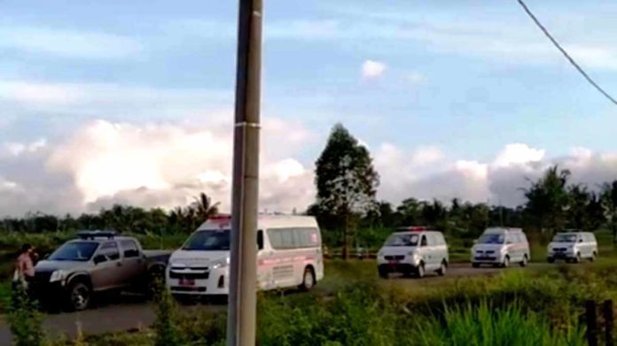 33 Santri Positif Covid-19 di Tasikmalaya Dijemput 7 Ambulans Viral. Foto: Istimewa.