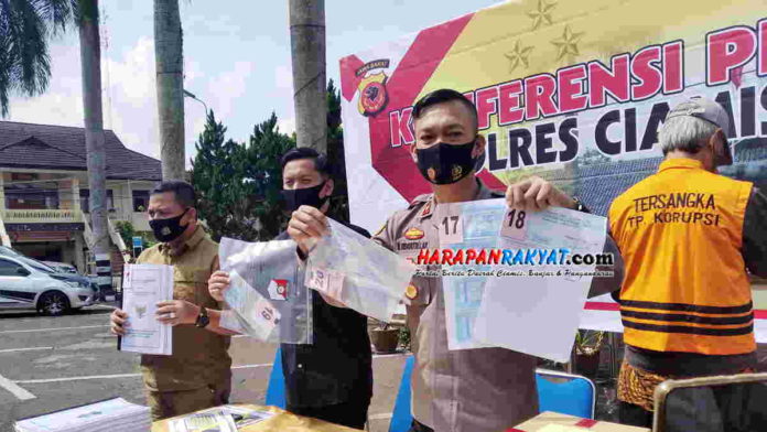 Polres Ciamis Tahan Mantan Kades Nagara Jaya yang Diduga Korupsi