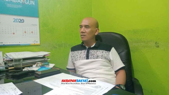 Kabid. Tanaman Pangan dan Hortikultura Kabupaten Pangandaran, Aep Haris; petani tanpa Kartu Tani kesulitan mendapatkan pupuk bersubsidi. Foto: Enceng/HR.