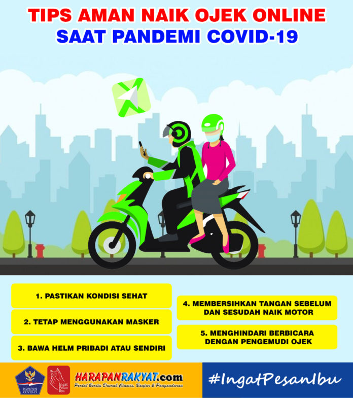 Tips Aman Naik Ojek Online Saat Pandemi Covid-19