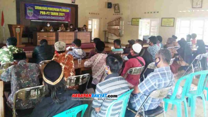 Percepat pelunasan PBB-P2, Camat Cipaku Ciamis imbau RT/RW berinovasi. Foto: Edji Darsono/HR.