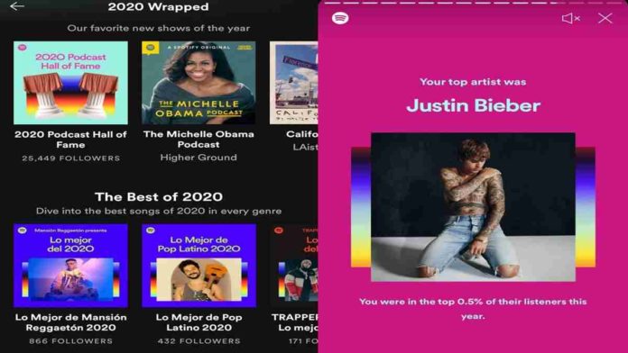 Spotify Wrapped 2020