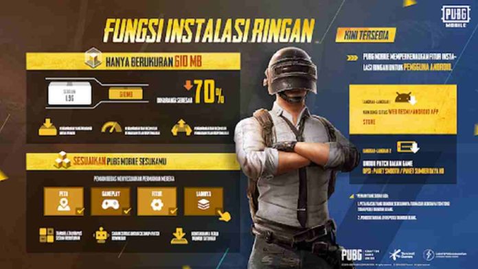 Fitur Lightweight Function PUBG Mobile Kurangi Lag Permaian