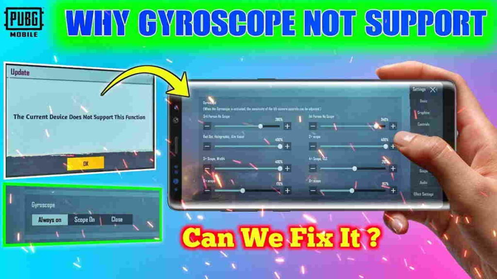 Gyroscope Tidak Berfungsi