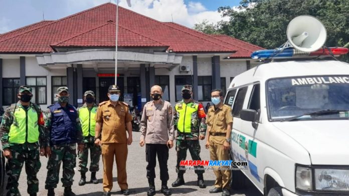 PPKM mulai diberlakukan, Gugus Covid-19 Banjaranyar Ciamis gencarkan razia. Foto: Suherman/HR.