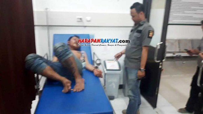 Pencuri Motor Babak Belur Diamuk Massa di Langkaplancar Pangandaran