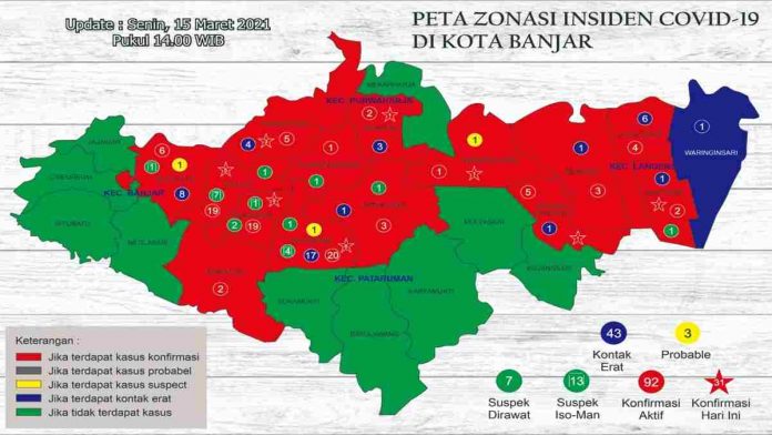 Dua Kelurahan di Kota banjar masuk zona merah