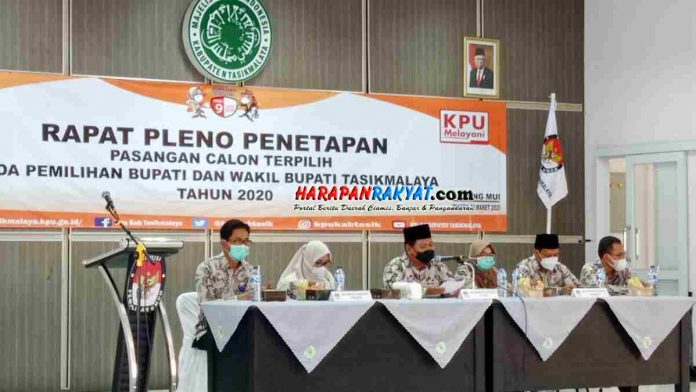 KPU Tetapkan Ade-Cecep Sebagai Bupati dan Wabup Tasikmalaya