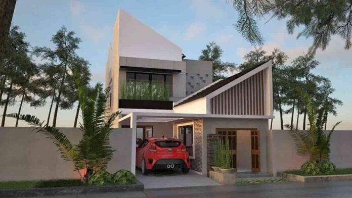 Rumah Minimalis Atap Miring