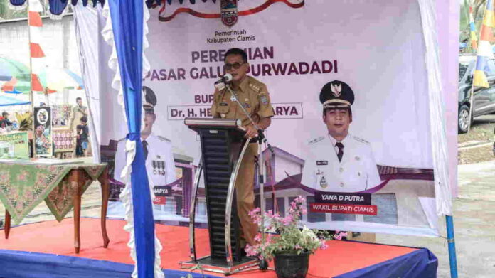 Bupati Ciamis Minta Warga Rawat Pasar Galuh Purwadadi