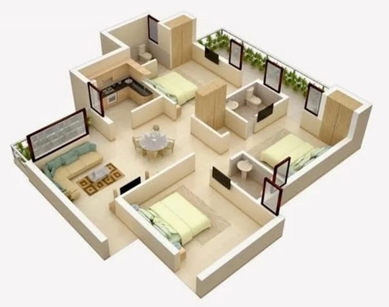 Desain Rumah Minimalis 3 Kamar