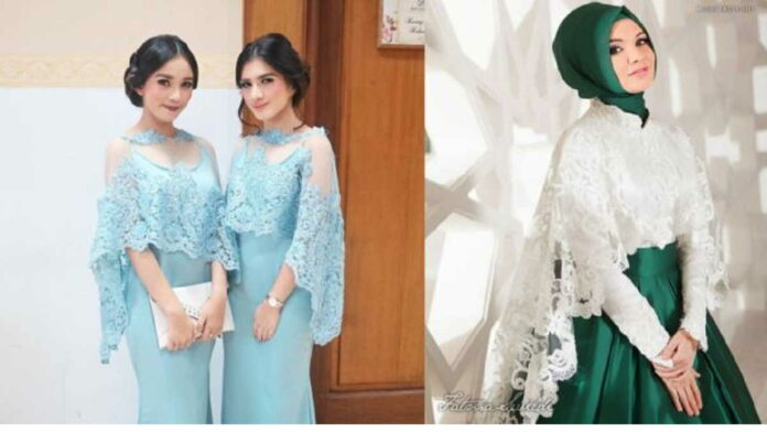 Dress Cape Brokat Inspirasi Style Busana Formal Seperti Wisuda