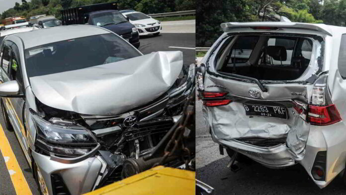 Tabrakan Beruntun 11 Kendaraan di Tol Jakarta