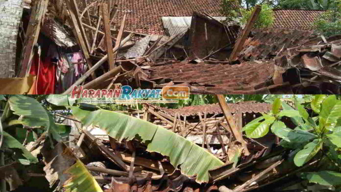 Terus Diguyur Hujan Rumah Warga Sindangasih Ciamis Ambruk