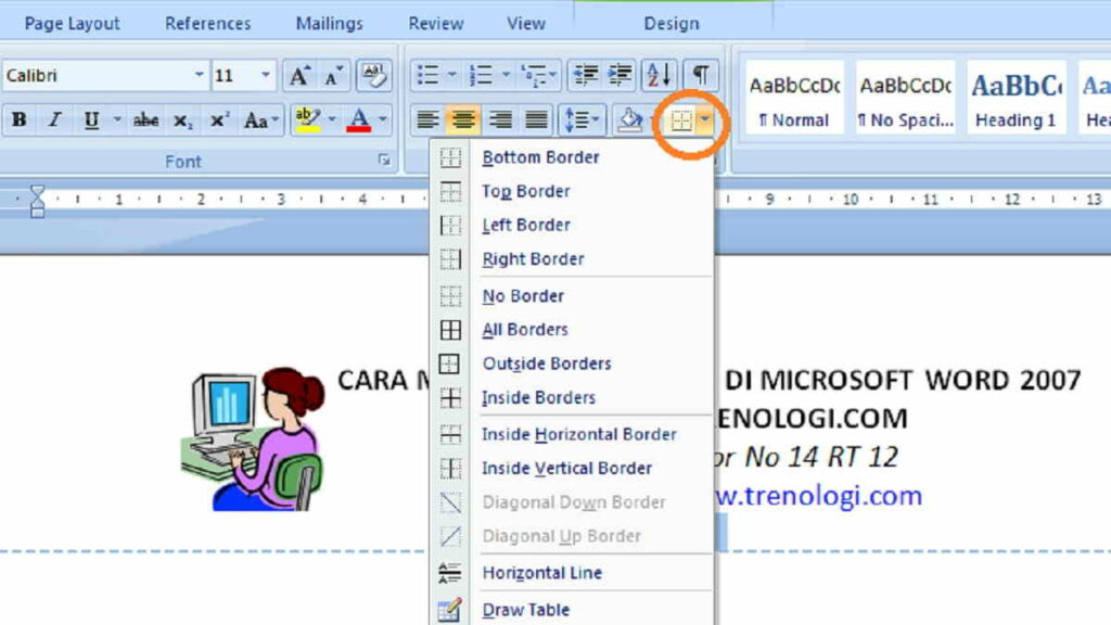 Cara Membuat Kop Surat Di Word Dengan Mudah Dan Sederhana 5538