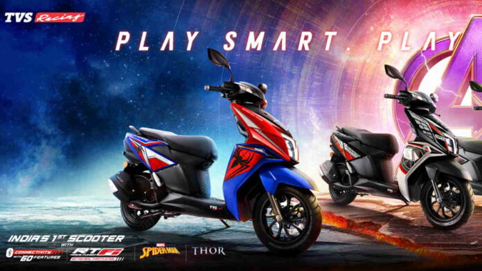 TVS Ntorq 125 Edisi Spider-Man Meluncur