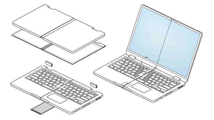 Samsung Laptop Lipat Dua