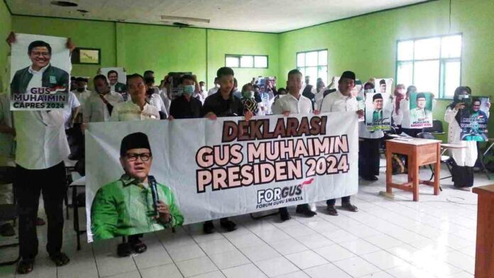 Guru Sekolah Swasta di Ciamis Dukung Cak Imin Jadi Calon Presiden 2024