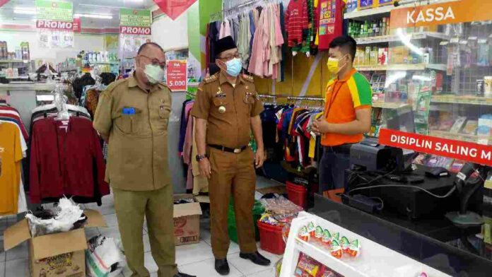 Abai Prokes, Satgas Covid-19 Banjarsari Ciamis Sanksi Minimarket