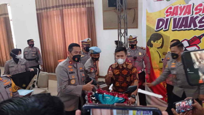 Apresiasi Masyarakat Dalam Vaksinasi, Forkopimda Ciamis Beri Hadiah Motor