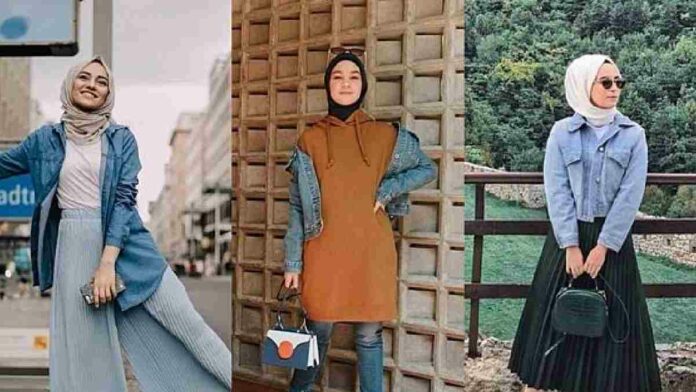 Paduan Jaket Jeans Hijab Tampil Modis, Stylish, Namun Tetap Sopan