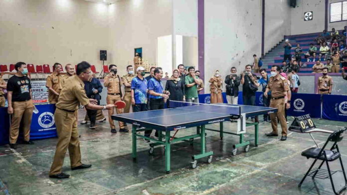 Hari Jadi Ciamis, Pemkab Gelar Turnamen Tenis Meja Antar Pejabat