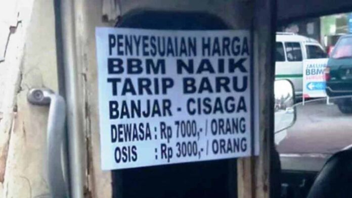 Tarif angkutan umum