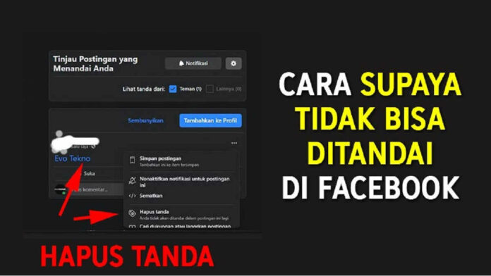 Cara Menghapus Tag di FB dengan Mengaktifkan Reviewnya