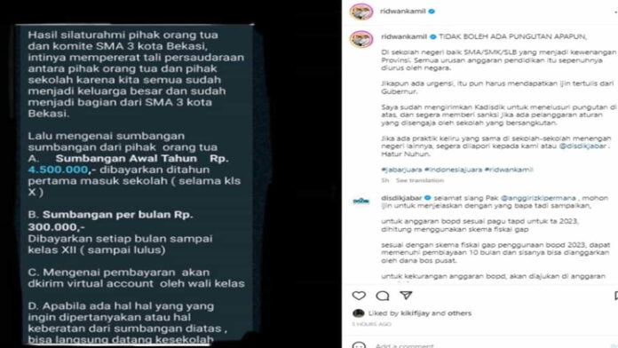 Viral Chat Komite SMA 3 Kota Bekasi