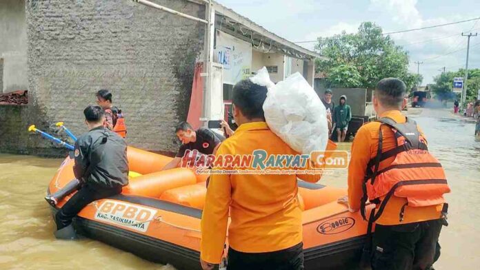 Banjir di Sukaresik Tasikmalaya Sudah Dianggap Biasa