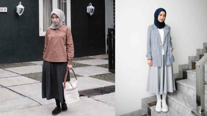 Midi Skirt Hijab, Ketahui Tips Pemakaian Agar Lebih Modis