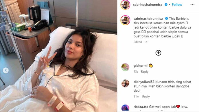 Sabrina Chairunnisa Keracunan