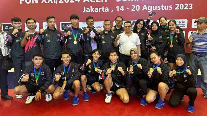 3 Atlet Asal Garut Loloskan Jabar ke PON XXI Cabor Tenis Meja Beregu Putra