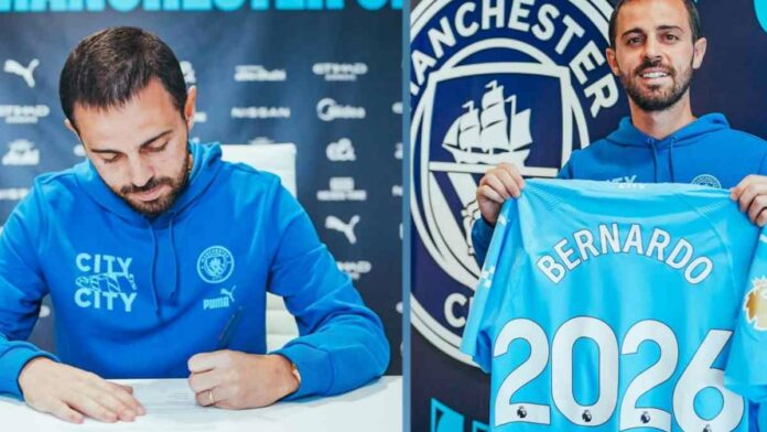 Barca Tepuk Jidat, Bernardo Silva Perpanjang Kontrak bersama Man City