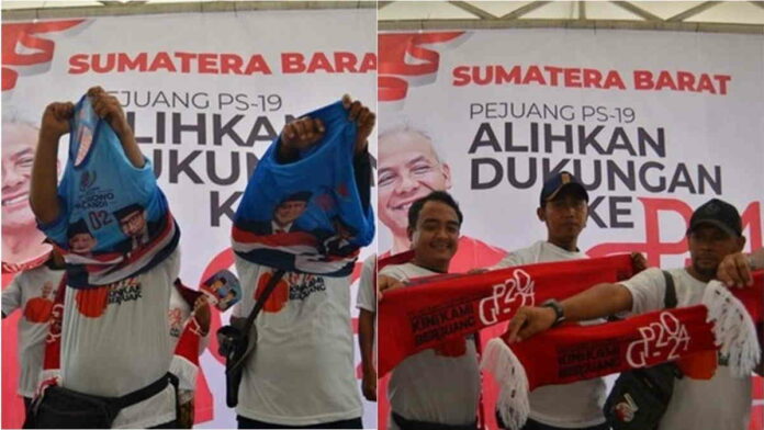 Ratusan Pendukung Prabowo Subianto Pindah Dukungan ke Ganjar Pranowo