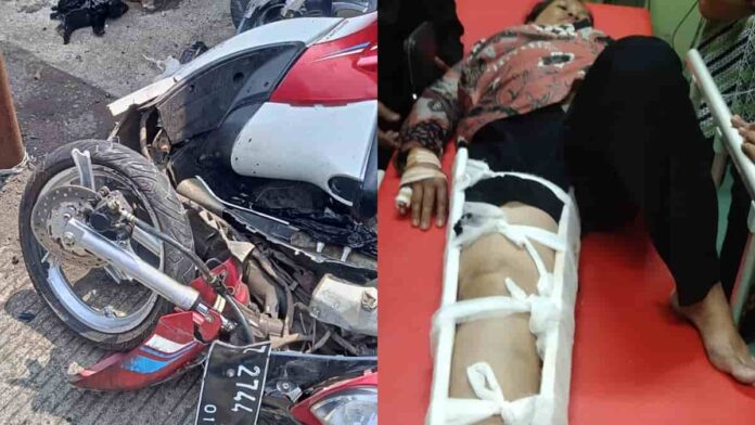 Mobil Avanza Pecah Ban