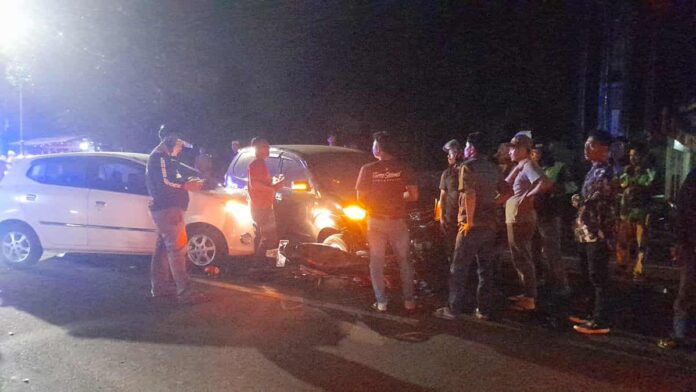 Tabrakan Beruntun di Kota Banjar