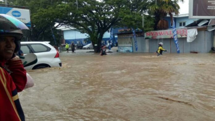 daerah langganan banjir di Kota Cimahi seiring tingginya intensitas hujan