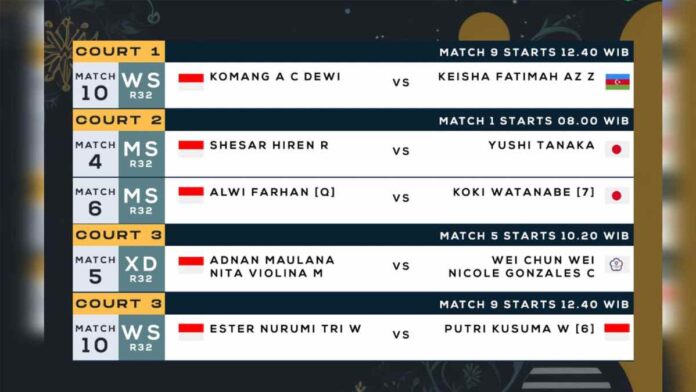 Jadwal Korea Masters 2023 Hari Ini